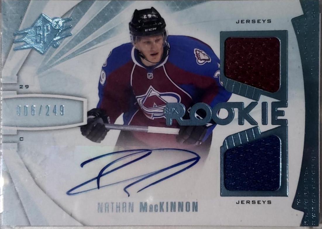 Nathan Mackinnon #209 Hockey Cards 2013 SPx Rookie Materials
