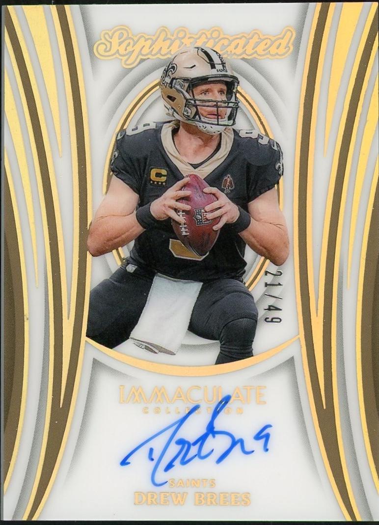Drew Brees #1 2024 Panini Immaculate Sophisticated Signature Football