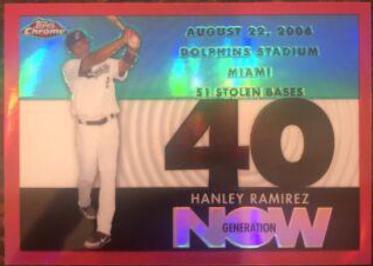 Hanley Ramirez #GN338 Baseball Cards 2007 Topps Chrome Generation Now