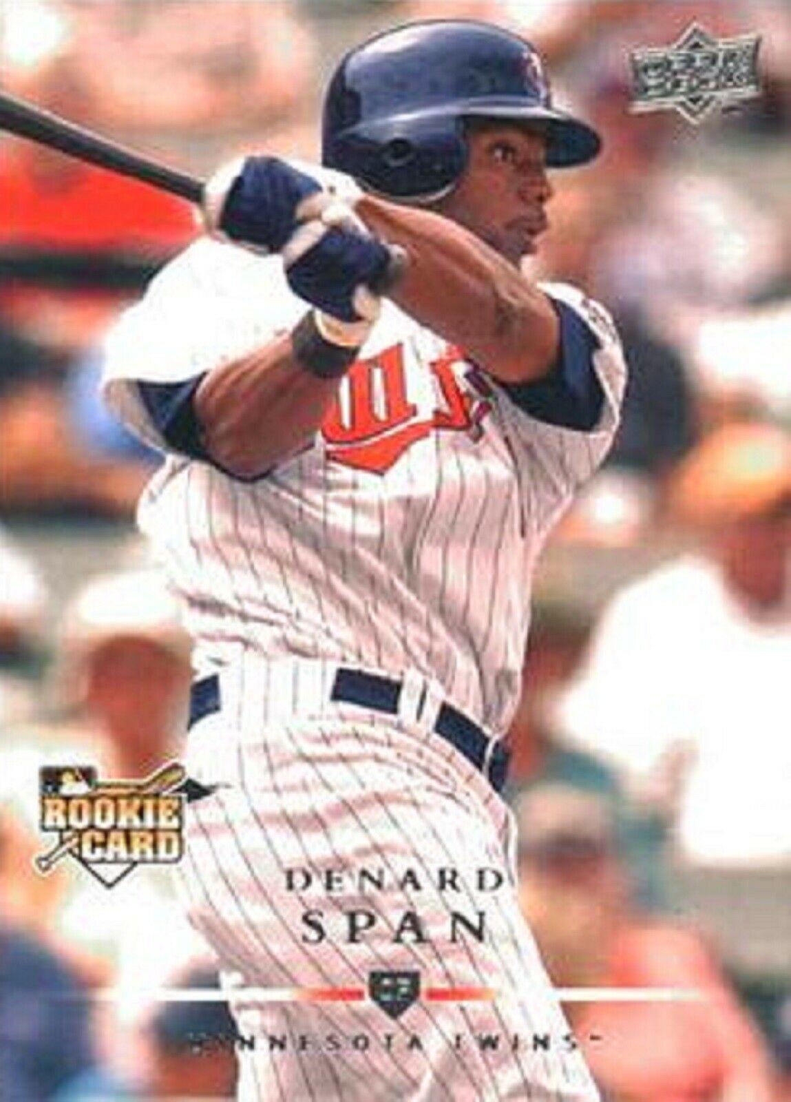 Denard Span #718 Baseball Cards 2008 Upper Deck