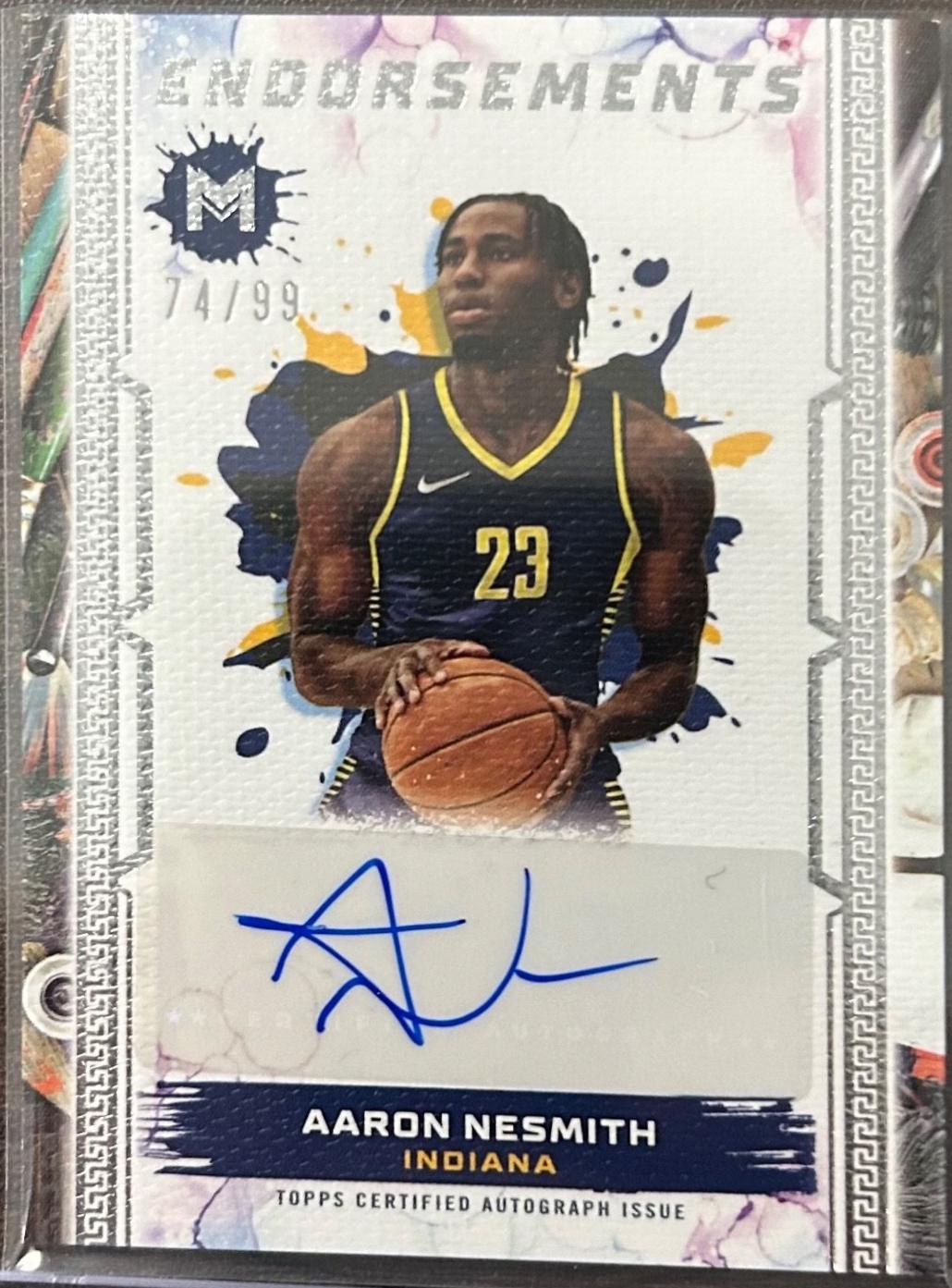 Aaron Nesmith #ME-AN Basketball Cards 2023 Topps Motif Endorsements Autograph