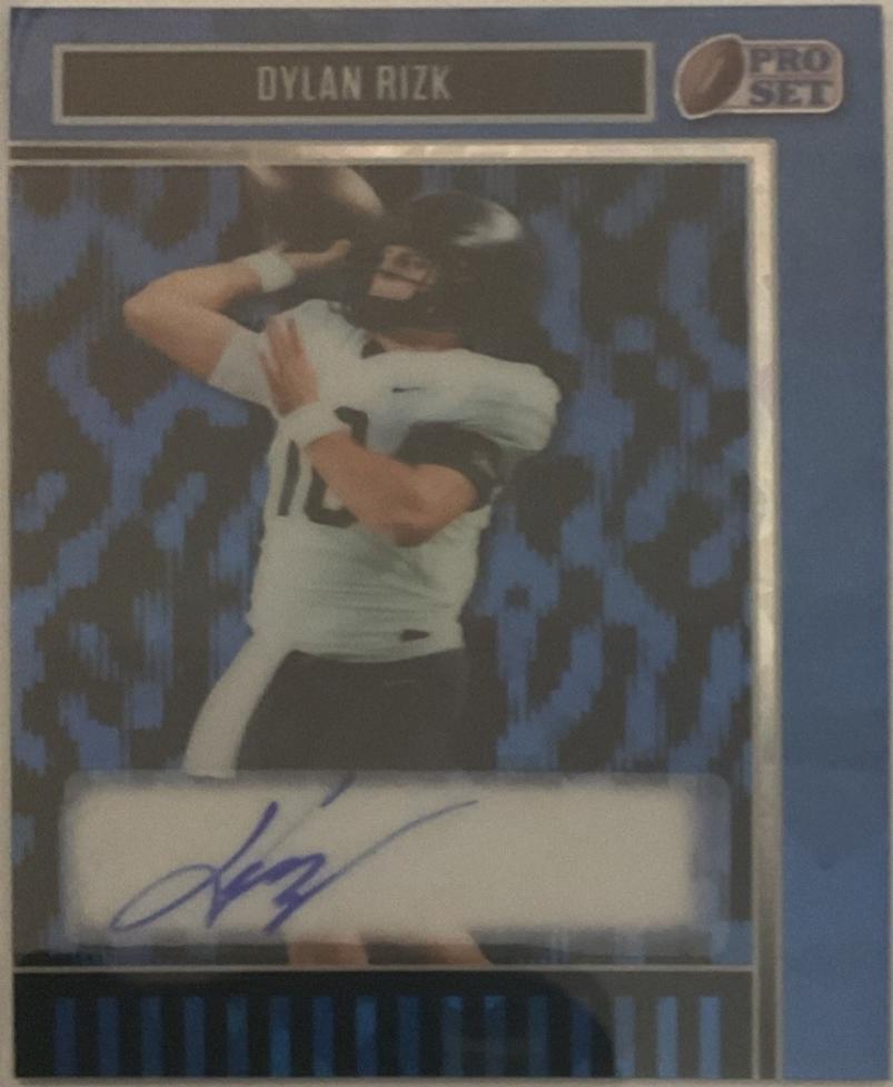 Dylan Rizk #BA-DR1 2025 Leaf Pro Set Metal Autograph Football