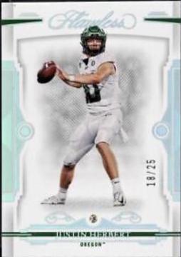 Justin Herbert #52 2022 Panini Flawless Collegiate Football