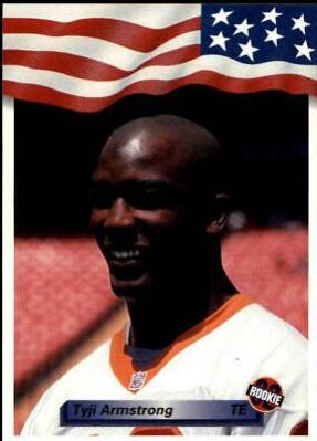 Tyji Armstrong #46 Football Cards 1992 All World