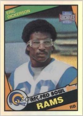 Eric Dickerson #30 Football Cards 2001 Topps Archives Reserve