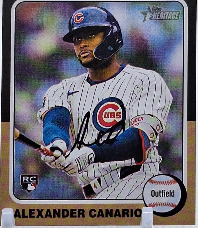Alexander Canario #676 2024 Topps Heritage Mini Baseball