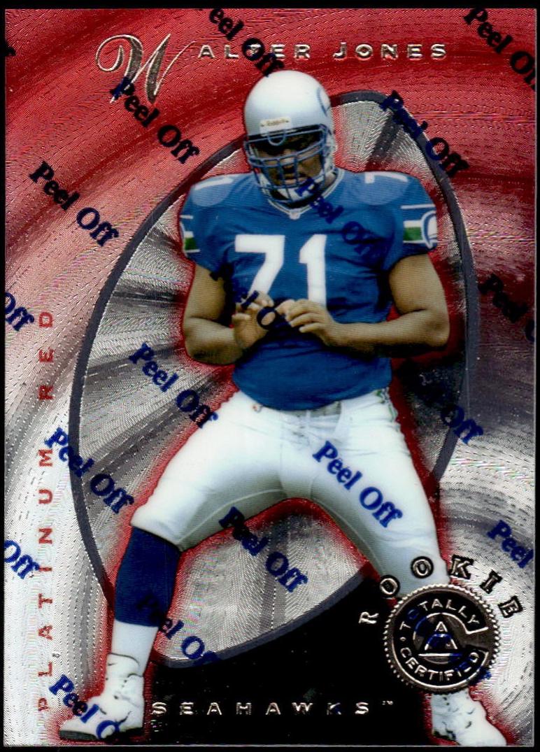 Walter Jones #134 Football Cards 1997 Pinnacle Totally Certified
