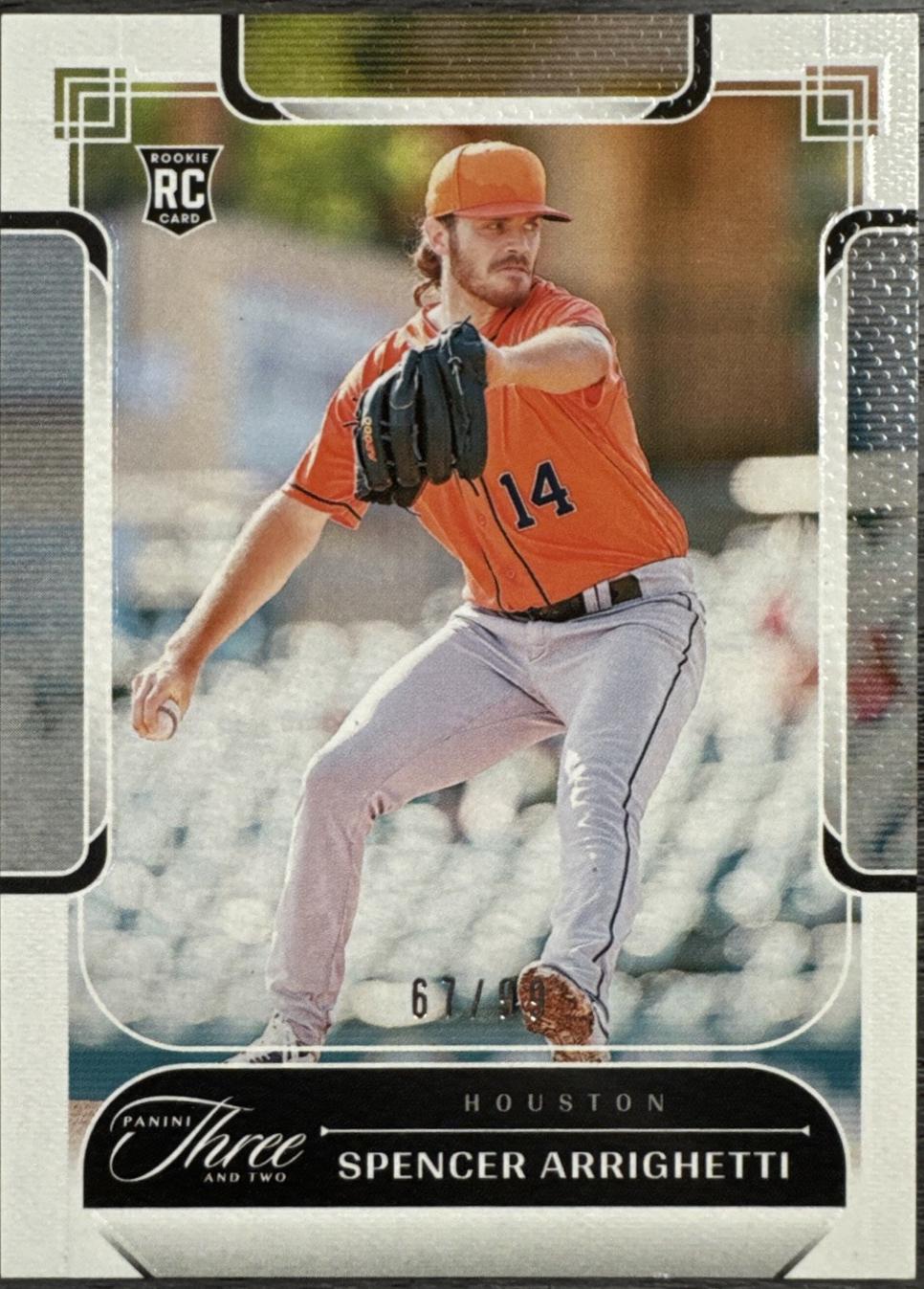Spencer Arrighetti #12 2024 Panini Three and Two Baseball