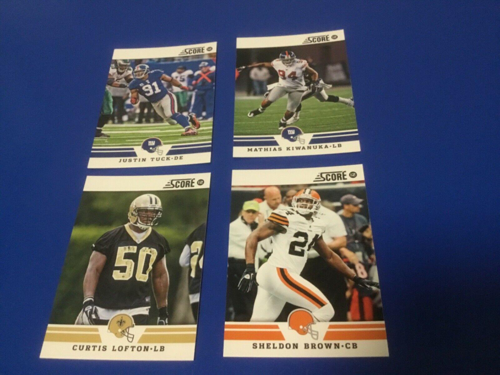 Sheldon Brown #53 2012 Panini Score Football