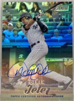 Derek Jeter #SCA-DJ 2017 Stadium Club Baseball Autographs