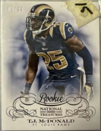 T.J. McDonald #195 Football Cards 2013 Panini National Treasures