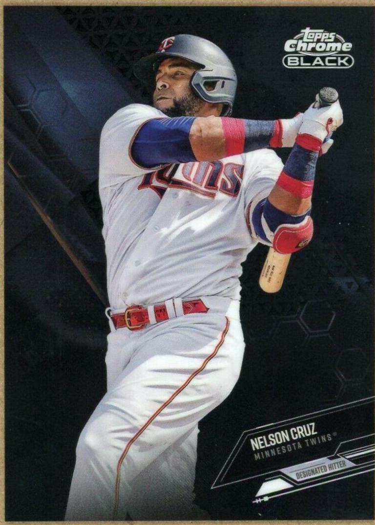 Nelson Cruz #5 Baseball Cards 2021 Topps Chrome Black