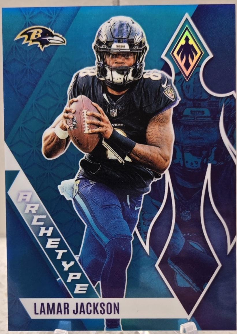 Lamar Jackson #A-LJN Football Cards 2024 Panini Phoenix Archetype