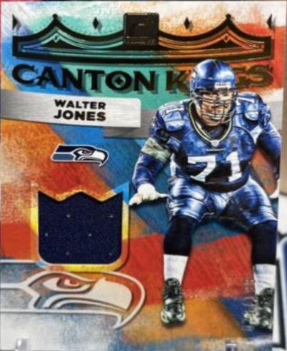 Walter Jones #CK-19 Football Cards 2022 Panini Donruss Canton Kings