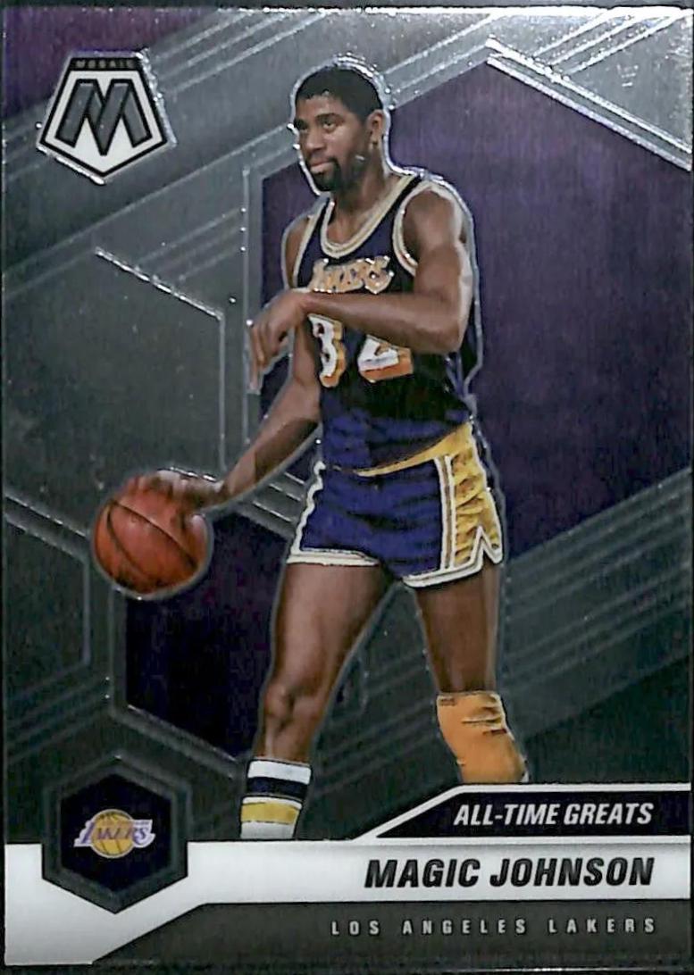 Magic Johnson #288 Basketball Cards 2020 Panini Mosaic