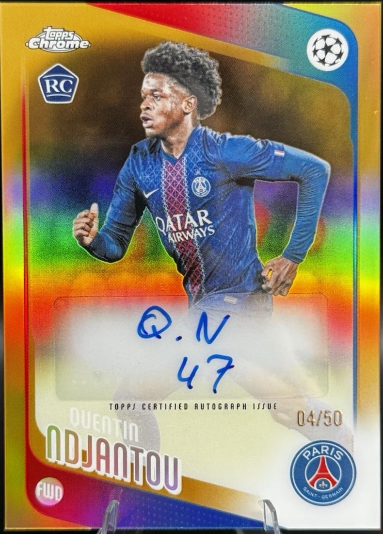 Quentin Ndjantou #CA-QN 2025 Topps Chrome UEFA Autograph