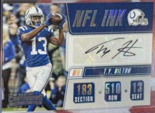 T.Y. Hilton Football Cards 2018 Panini Contenders NFL Ink