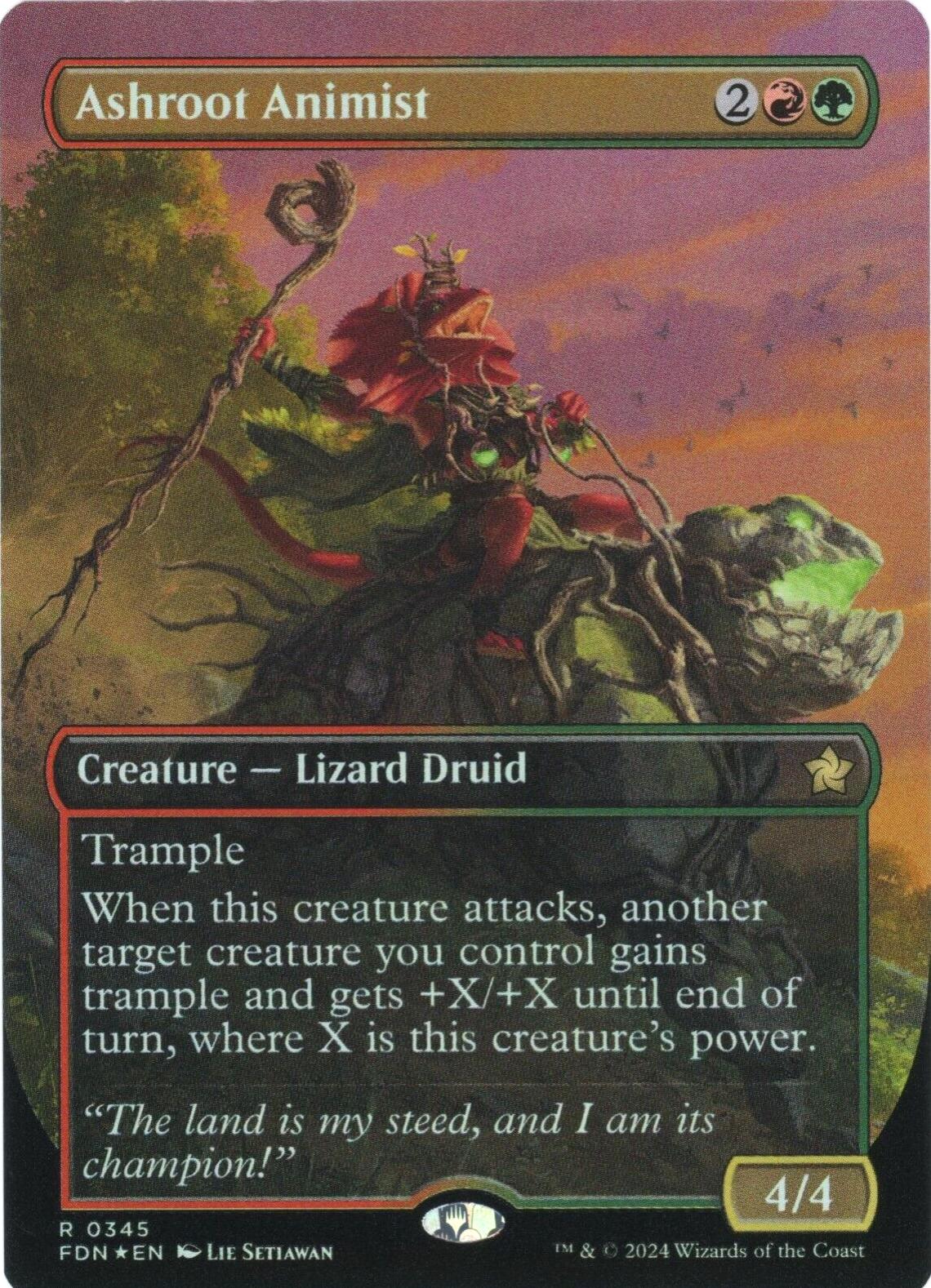 Ashroot Animist [Foil] (Magic Foundations)
