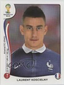 Laurent Koscielny #380 Soccer Cards 2014 Panini World Cup Stickers