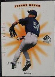 Ichiro #91 Baseball Cards 2001 SP Authentic
