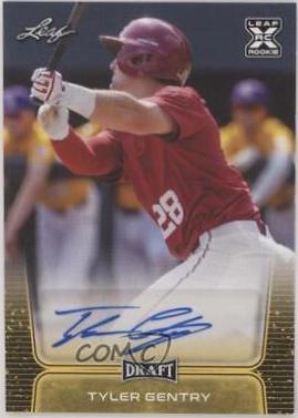 Tyler Gentry #BA-TG1 2020 Leaf Draft Autographs Baseball