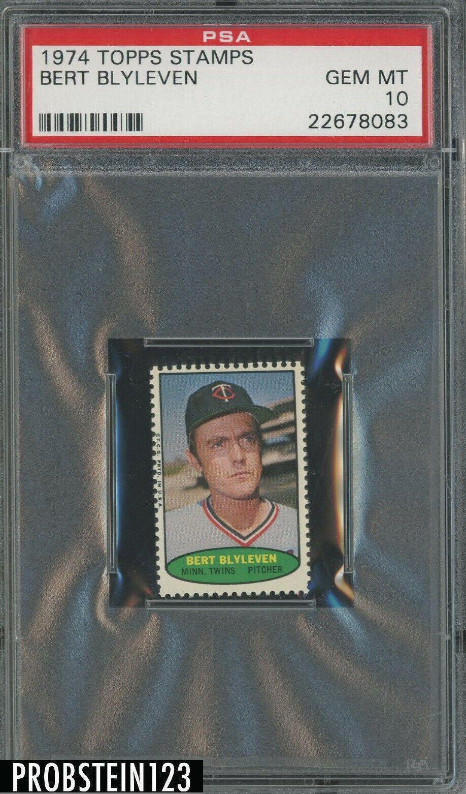 Bert Blyleven Baseball Cards 1974 Topps Stamps