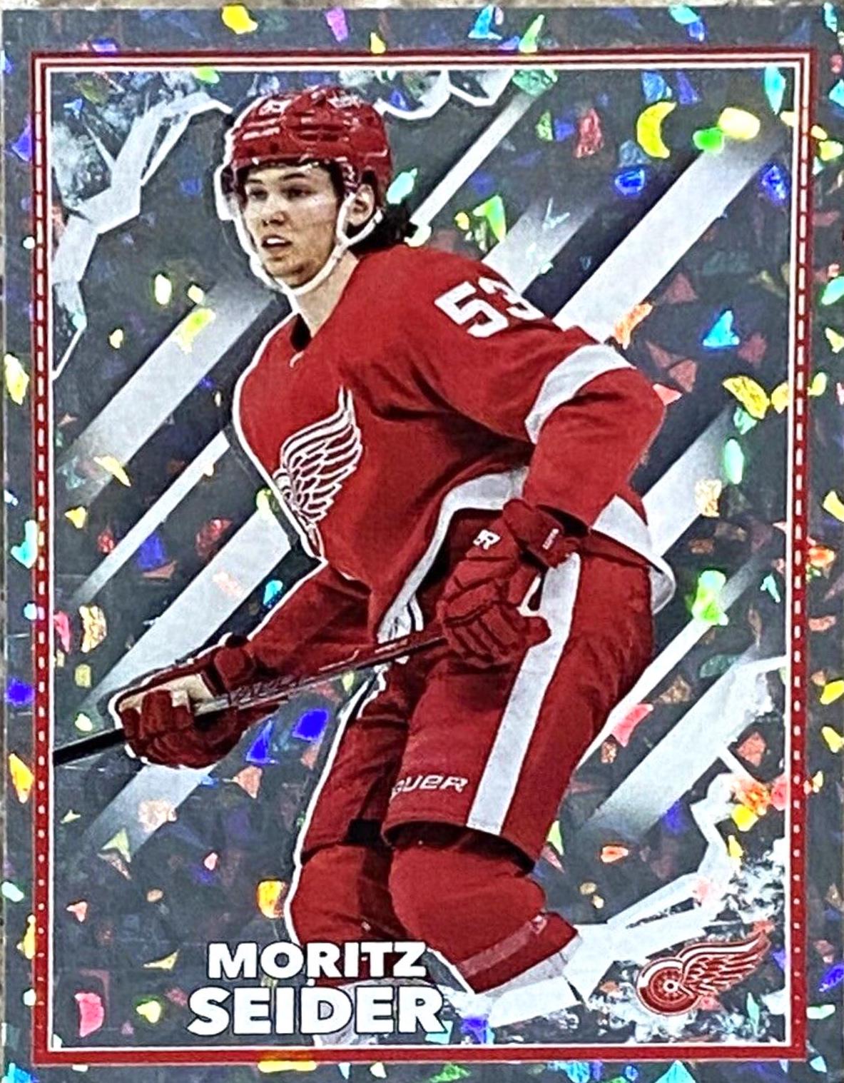 Moritz Seider #175 Hockey Cards 2022 Topps NHL Sticker