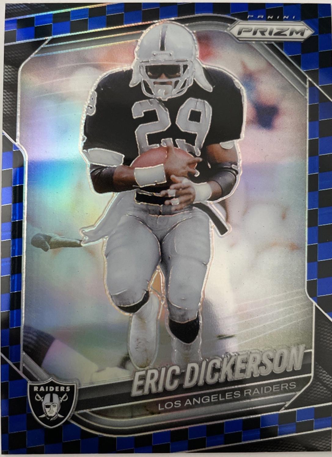 Eric Dickerson [Black Blue Checker] #83 Prices | 2025 Panini Prizm