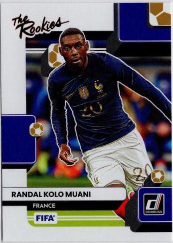Randal Kolo Muani #19 Soccer Cards 2022 Panini Donruss The Rookies