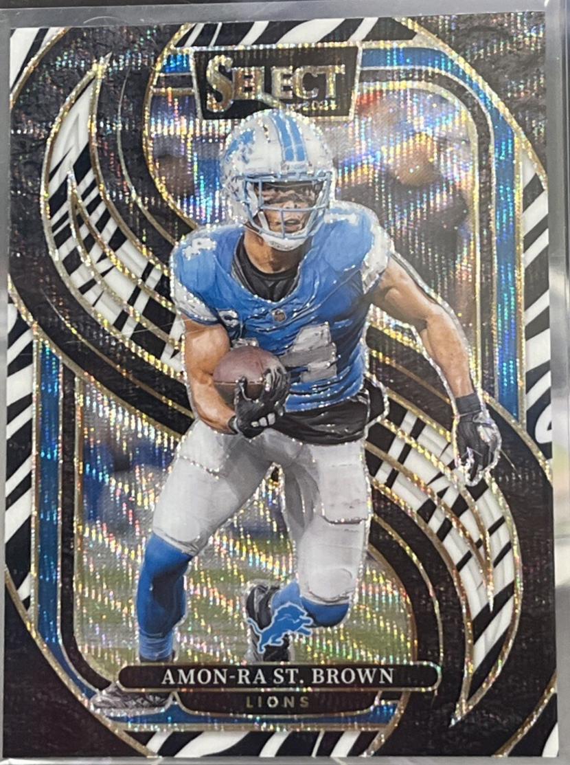 2024 Amon-Ra St. Brown [Zebra Prizm] #105