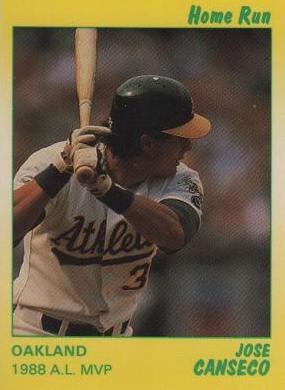 Jose Canseco #7 1991 Star Home Run Series Baseball