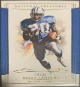 Barry Sanders #30 2018 National Treasures Football