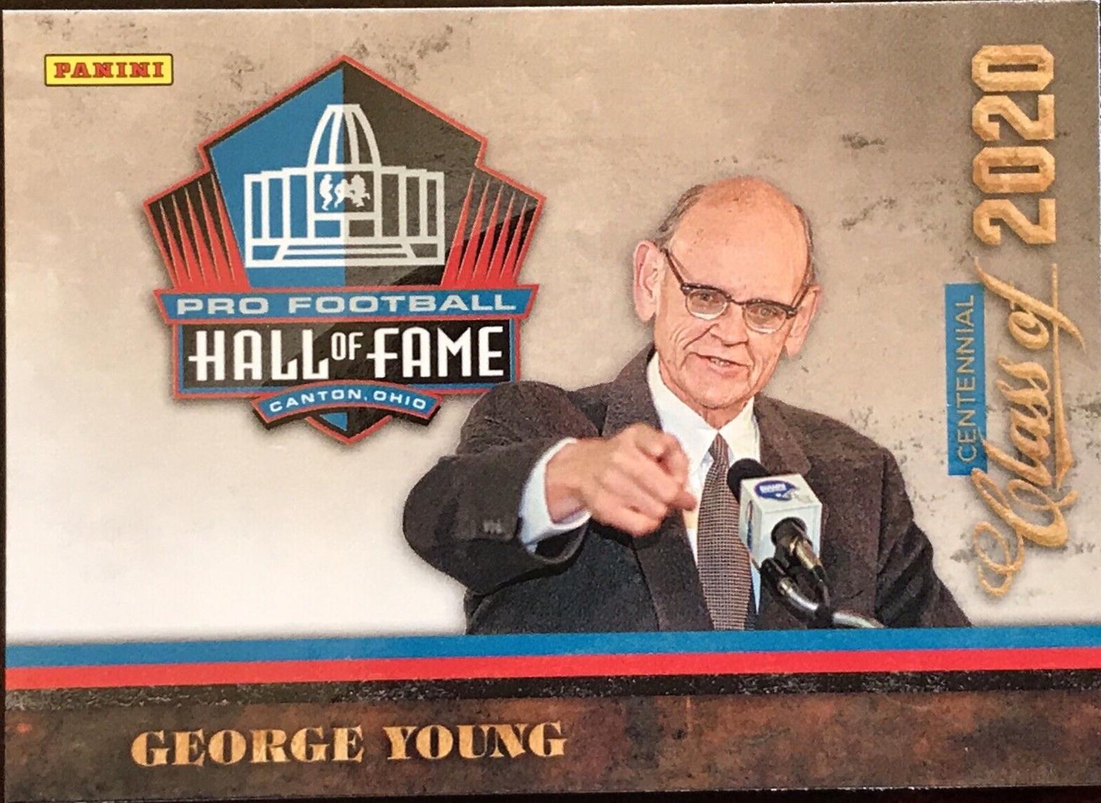 George Young #14 Football Cards 2020 Panini Hall of Fame