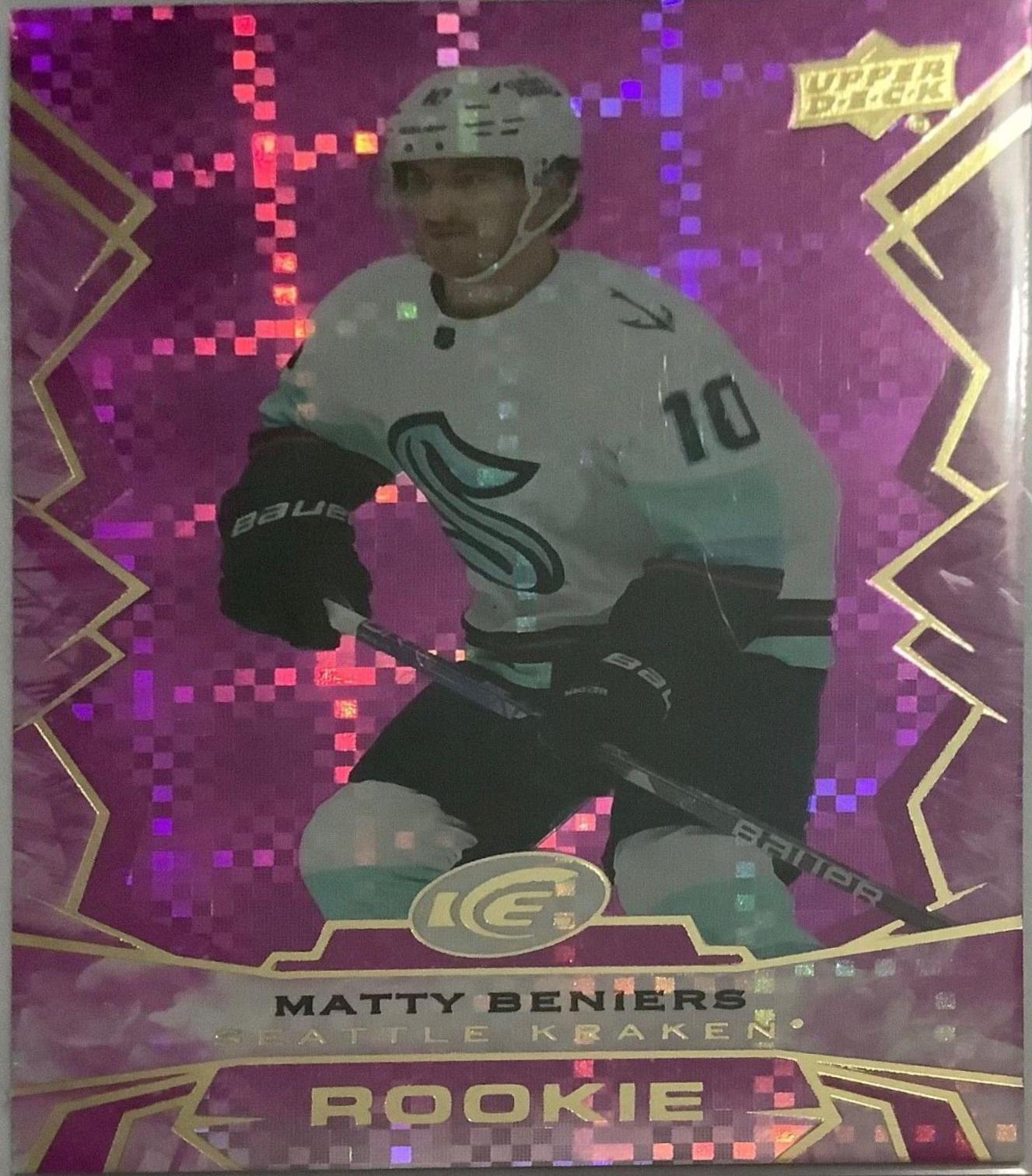 Matty Beniers #117 Hockey Cards 2022 Upper Deck Ice Hockey