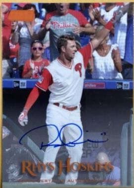 Rhys Hoskins #RH 2019 Stadium Club Autographs Baseball