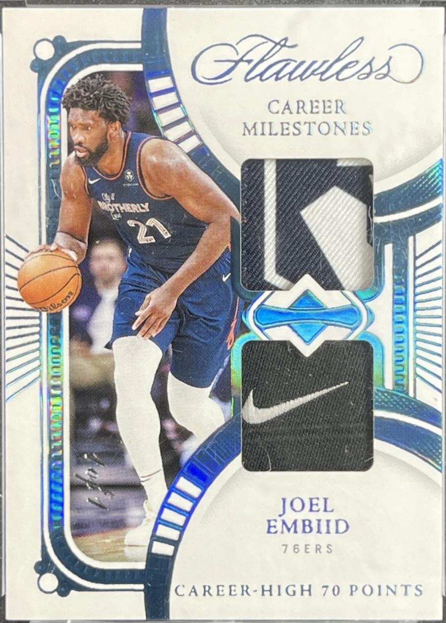 Joel Embiid #6 2023-24 Panini Flawless Basketball Career Milestones