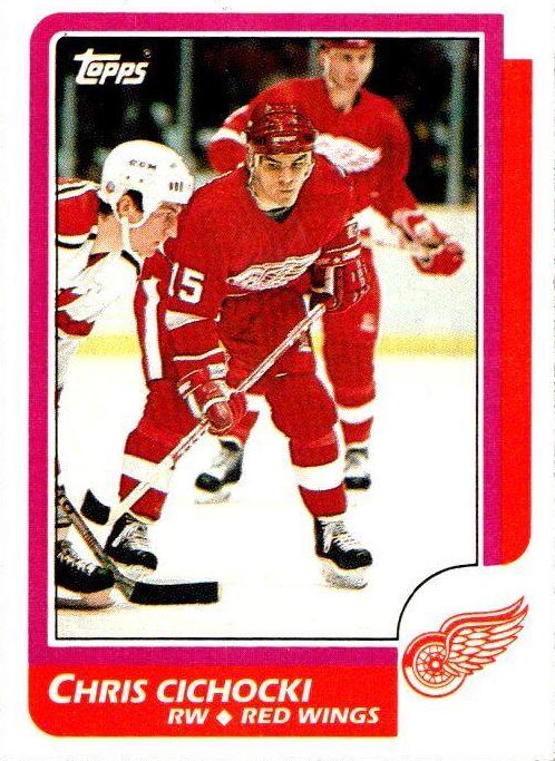 Chris Cichocki #41 Hockey Cards 1986 Topps