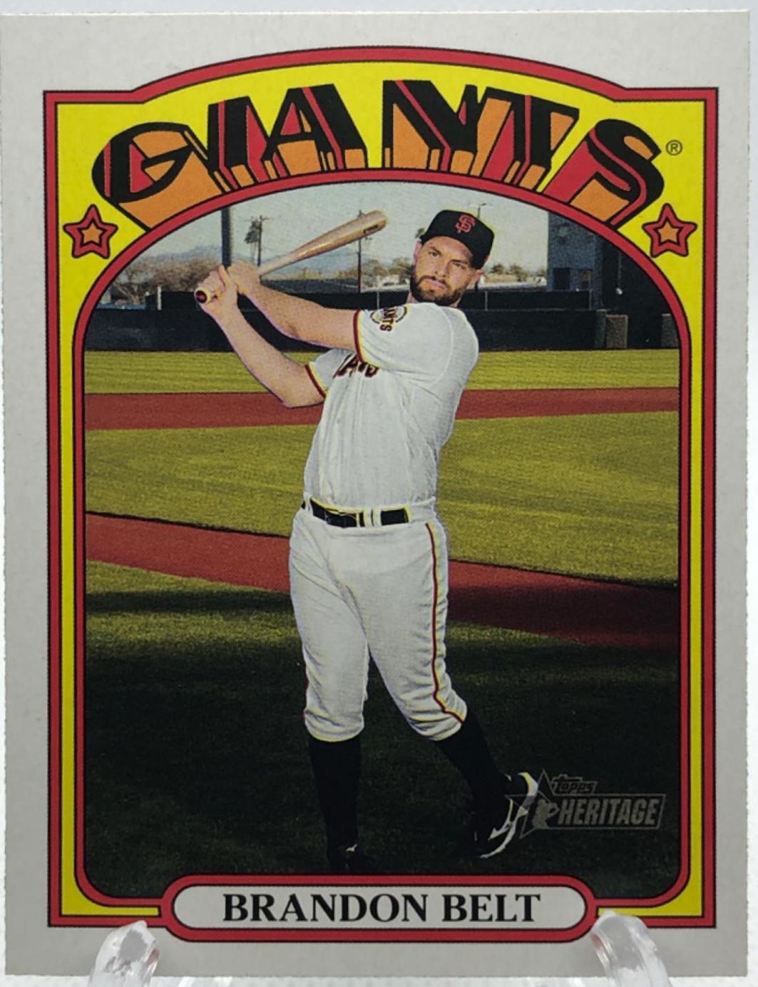 Brandon Belt #7 Baseball Cards 2021 Topps Heritage