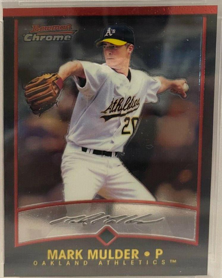 Mark Mulder #8 Baseball Cards 2001 Bowman Chrome