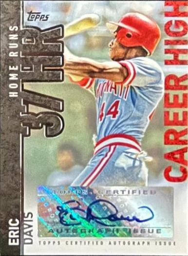 Eric Davis #CH-ED 2015 Topps Career High Autographs Baseball