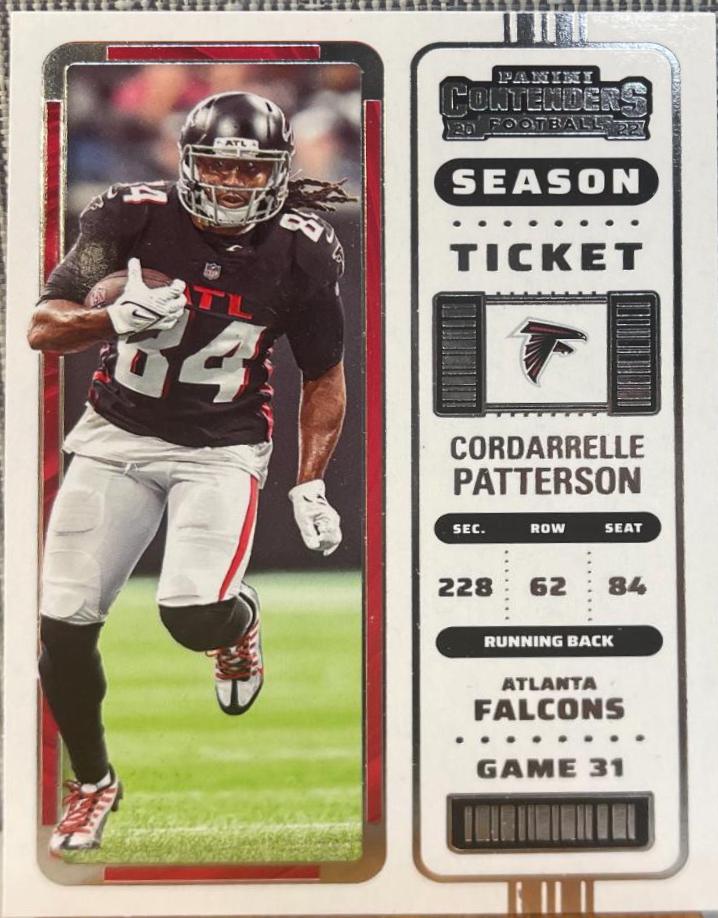 Cordarrelle Patterson #10 Football Cards 2022 Panini Contenders