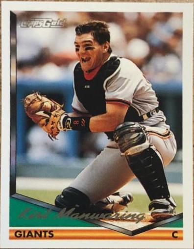 Kirt Manwaring #30 Baseball Cards 1994 Topps Gold