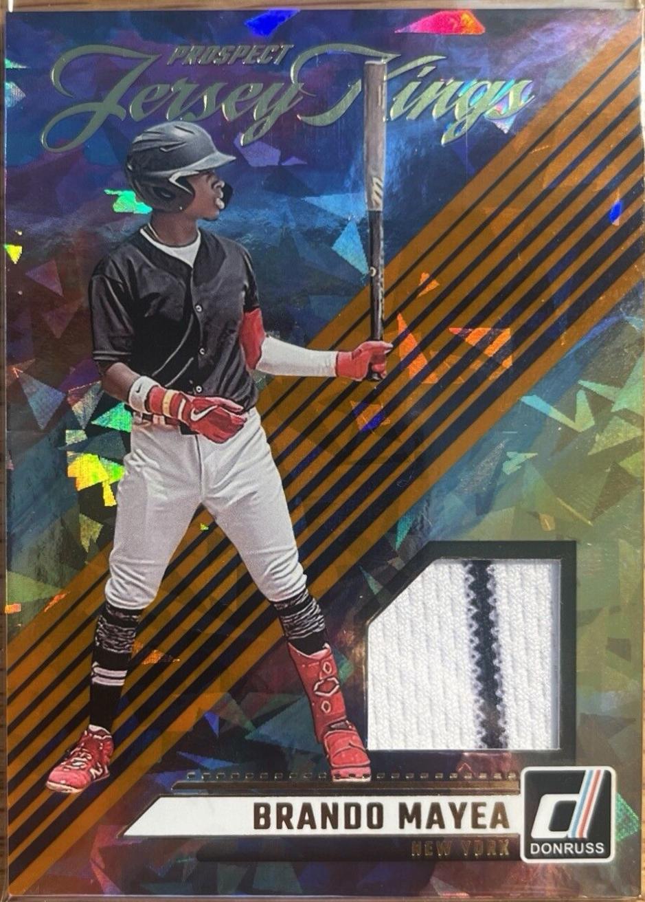 Brando Mayea #PJK-BM Baseball Cards 2024 Donruss Prospect Jersey Kings