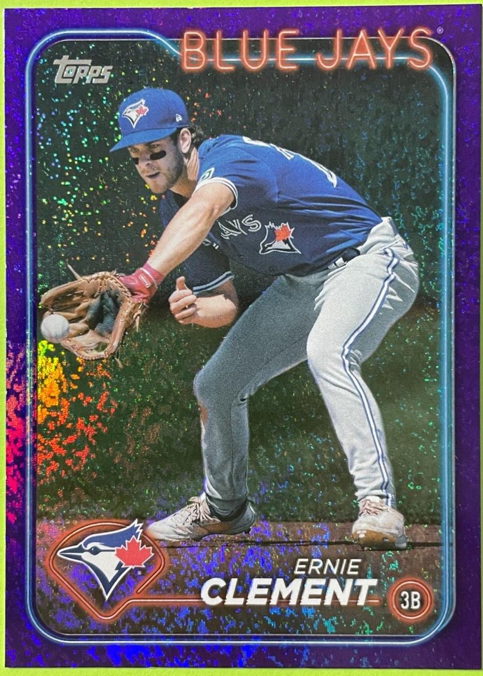 Ernie Clement [Purple Foilboard] #US344
