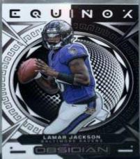 Lamar Jackson #3 Football Cards 2023 Panini Obsidian Equinox