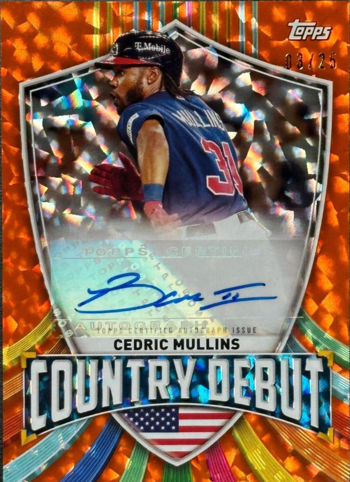 Cedric Mullins [Orange Cracked Ice] #CDA-CM
