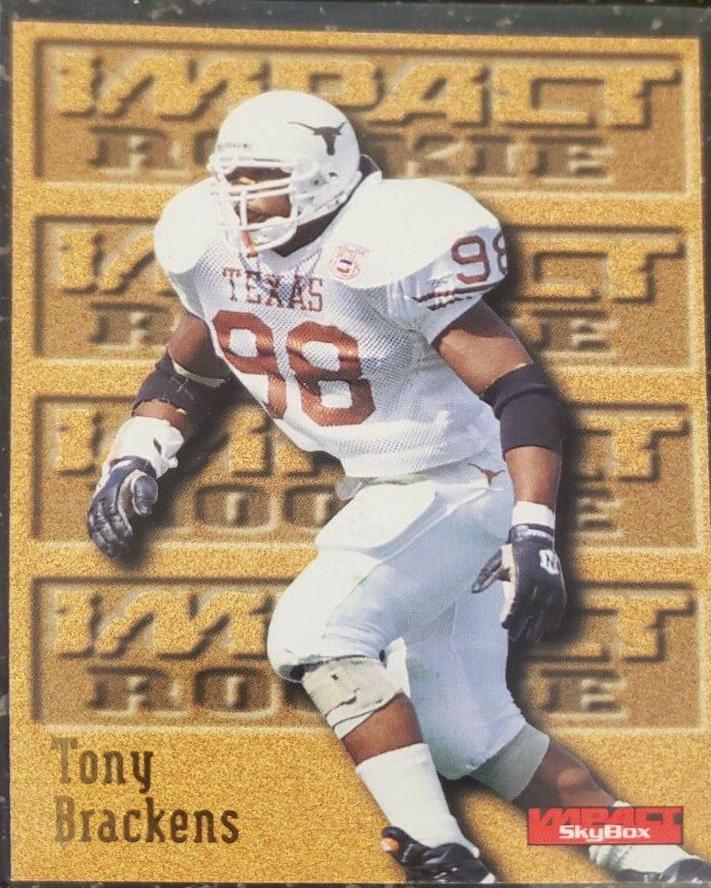 Tony Brackens #154 Football Cards 1996 Skybox Impact