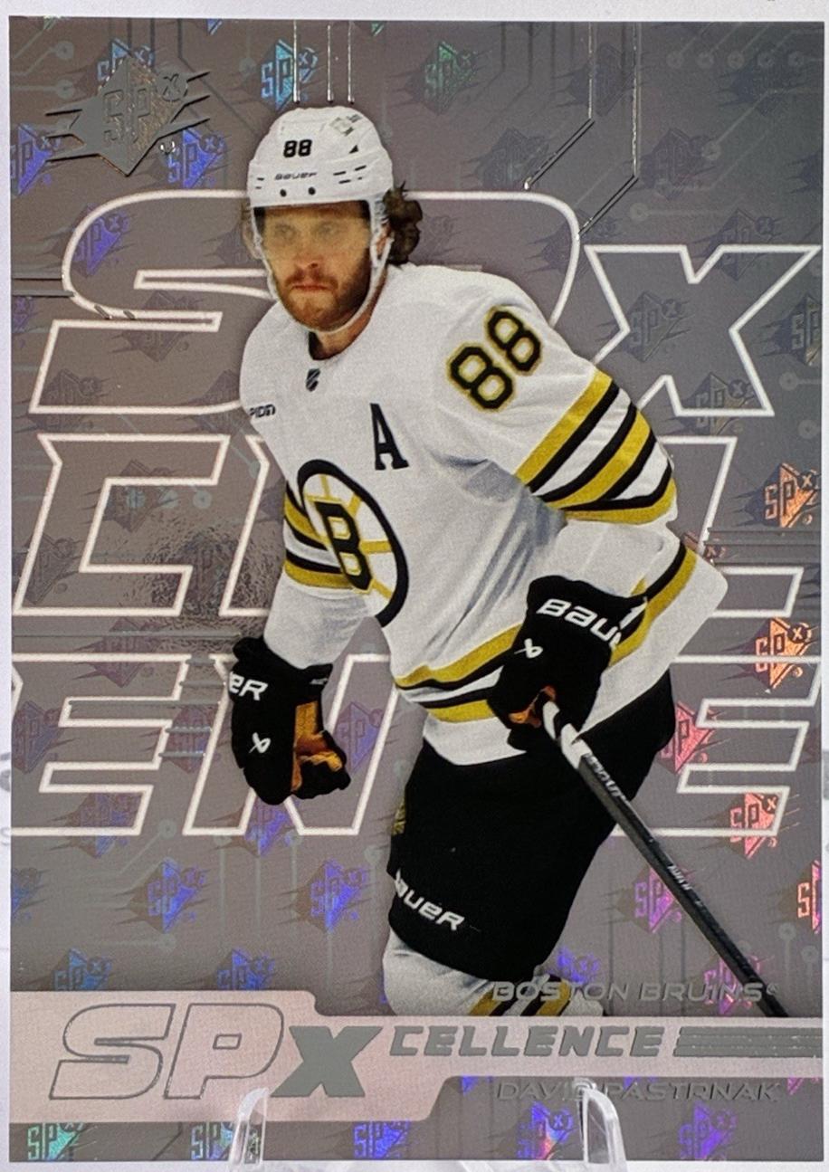 David Pastrnak #XC-DP Hockey Cards 2024 SPx SPxCellence