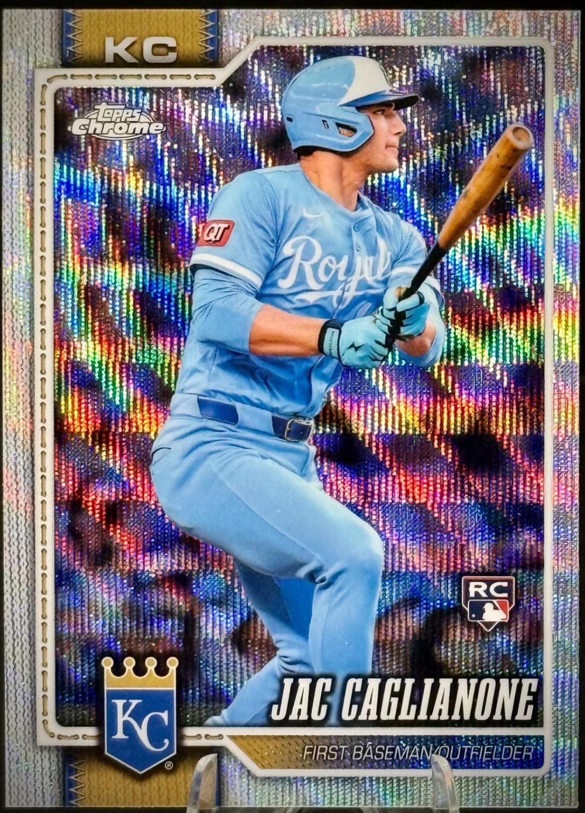 2026 Topps Chrome Jac Caglianone [Wave Refractor] #131 card