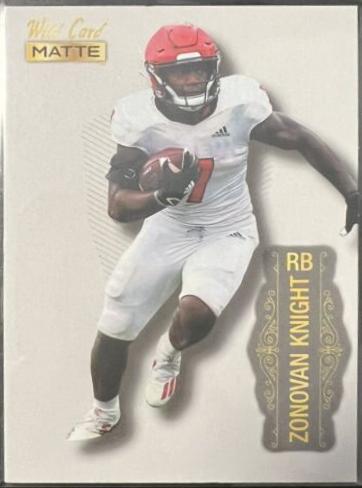 Zonovan Knight #MB-126 Football Cards 2022 Wild Card Matte